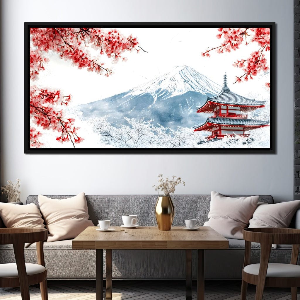 Cherry Blossoms and Snowbound Peaks - Image 3