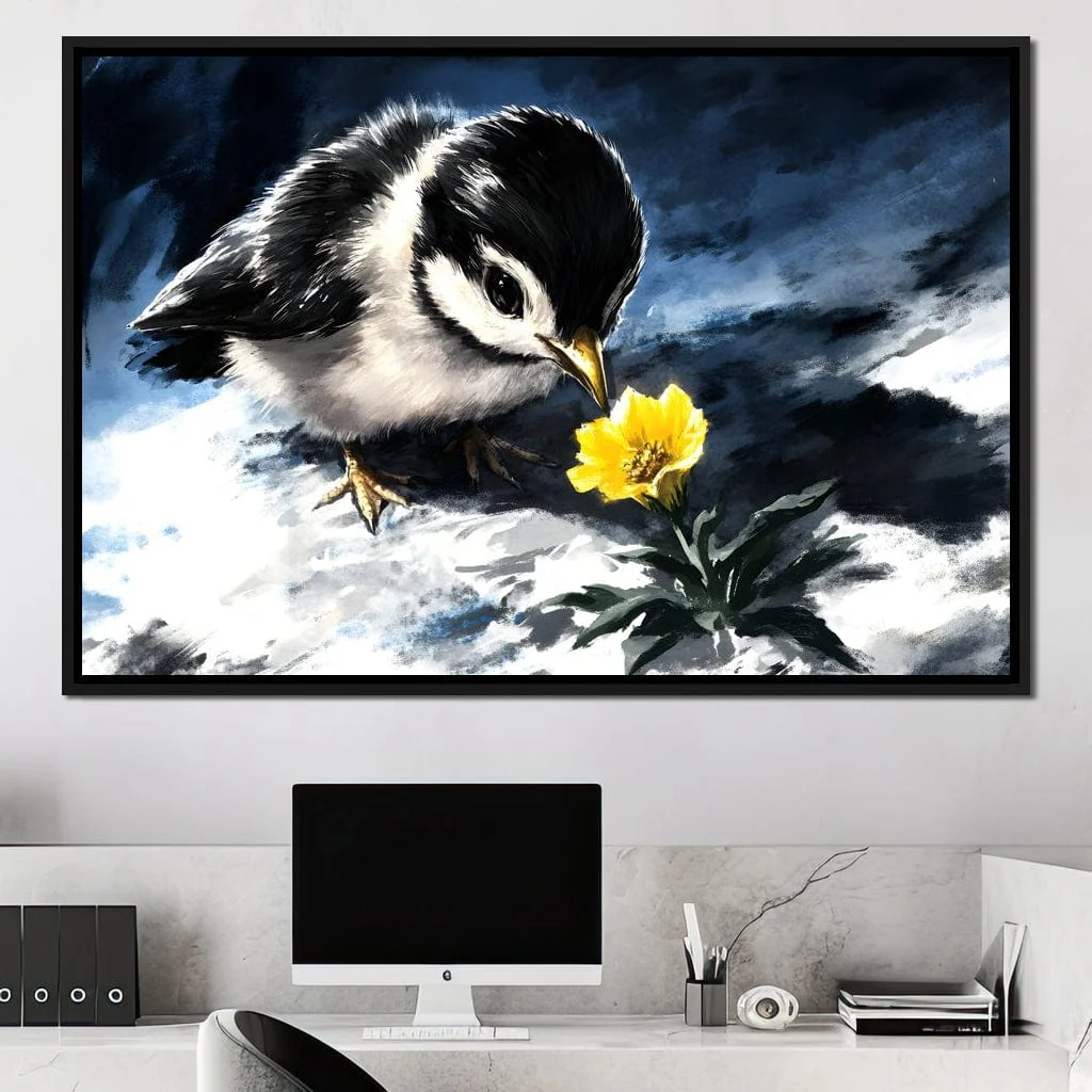 Chick Ponders Golden Bloom - Image 3