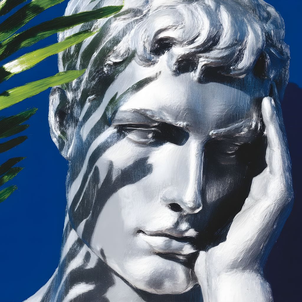 Classical Reverie Under Palm - Image 13