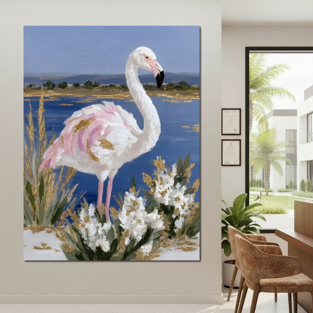 Coastal Flamingo Gold Glint - Image 4