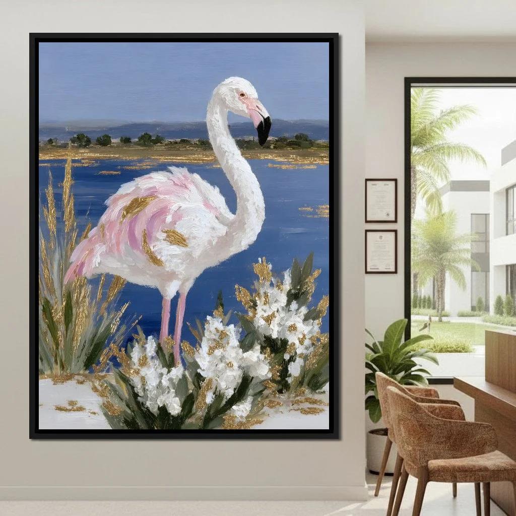 Coastal Flamingo Gold Glint - Image 9