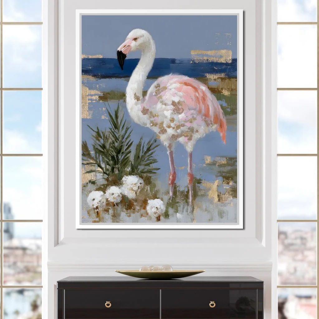 Coastal Flamingo Stillness - Image 13