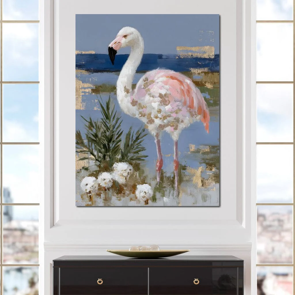 Coastal Flamingo Stillness - Image 6