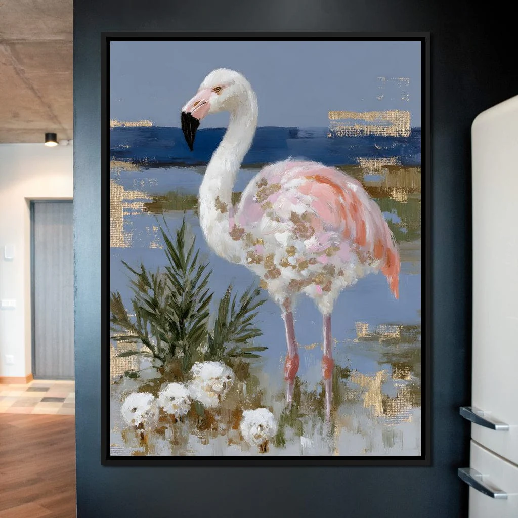 Coastal Flamingo Stillness - Image 9