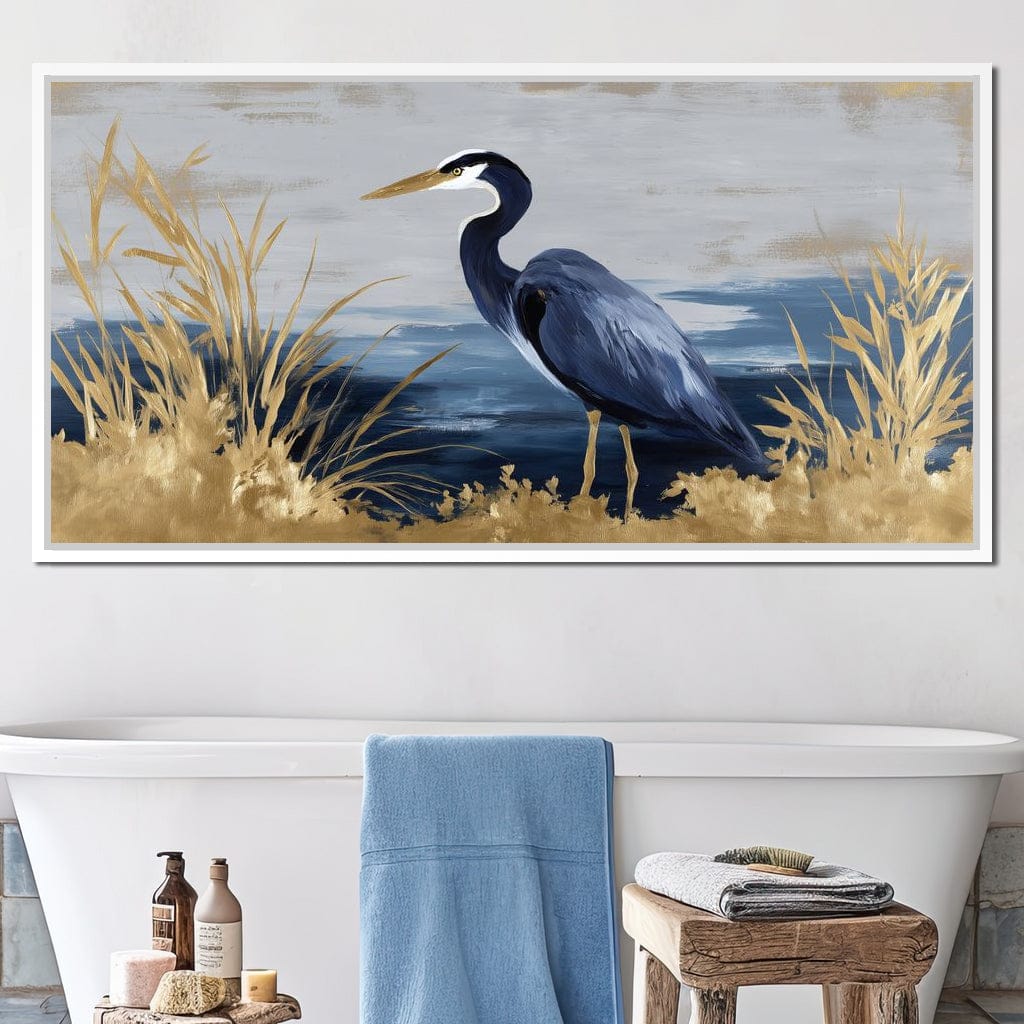 Coastal Heron Gold Reeds - Image 14