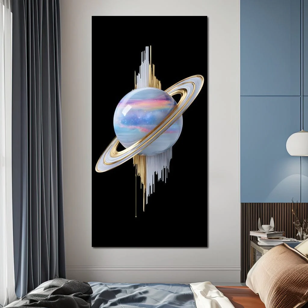 Cosmic Saturn Rings of Radiance - Image 5