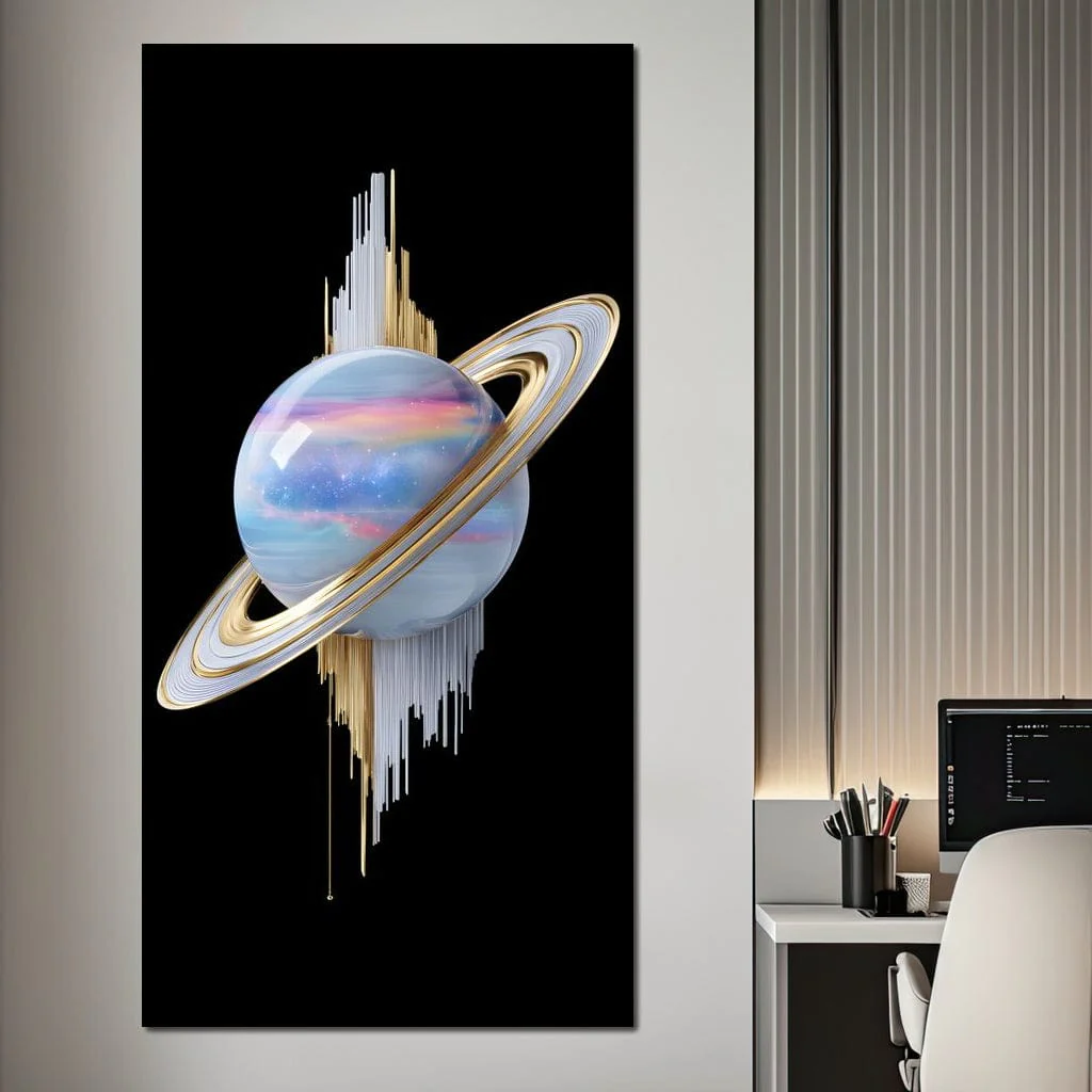 Cosmic Saturn Rings of Radiance - Image 7