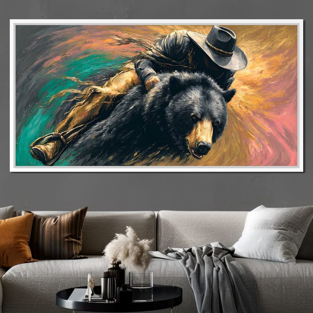 Cowboy Charge On Midnight Bear - Image 9
