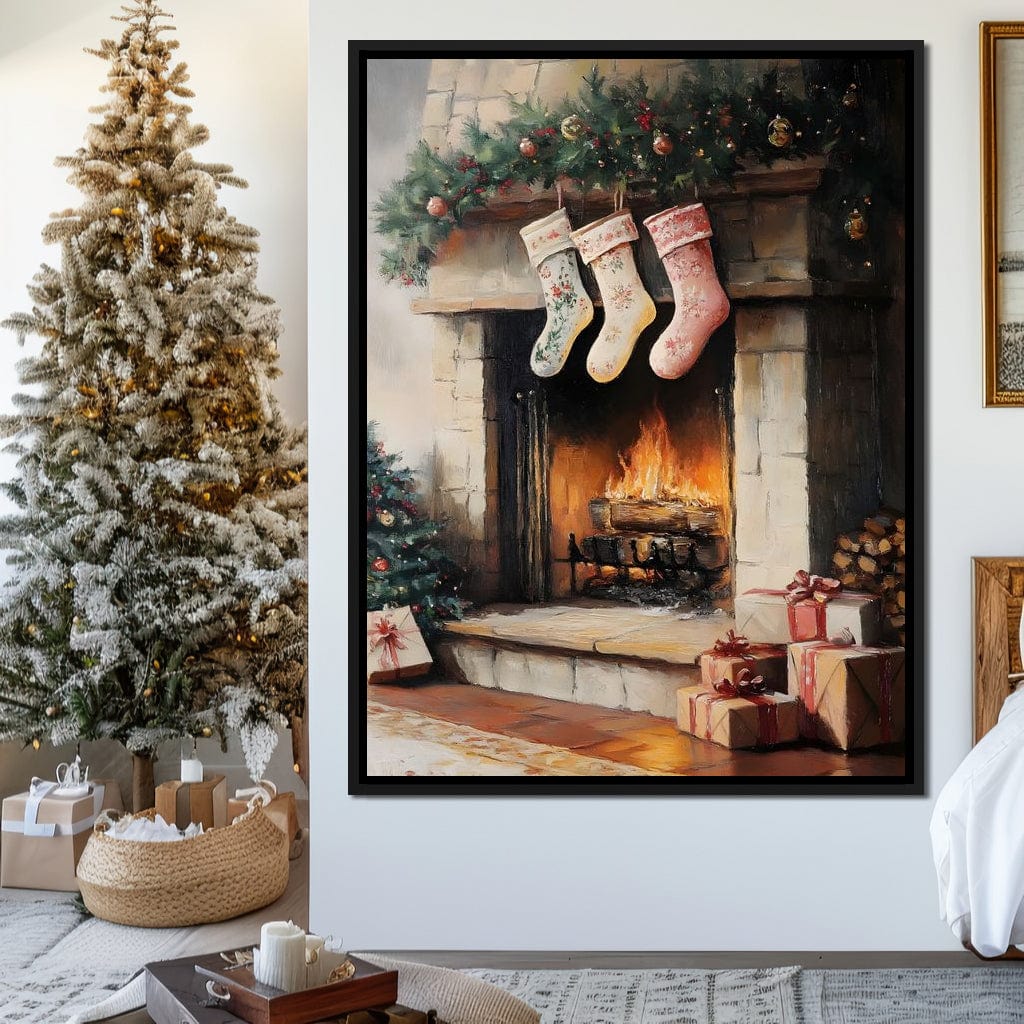 Cozy Christmas Hearth Stockings - Image 3