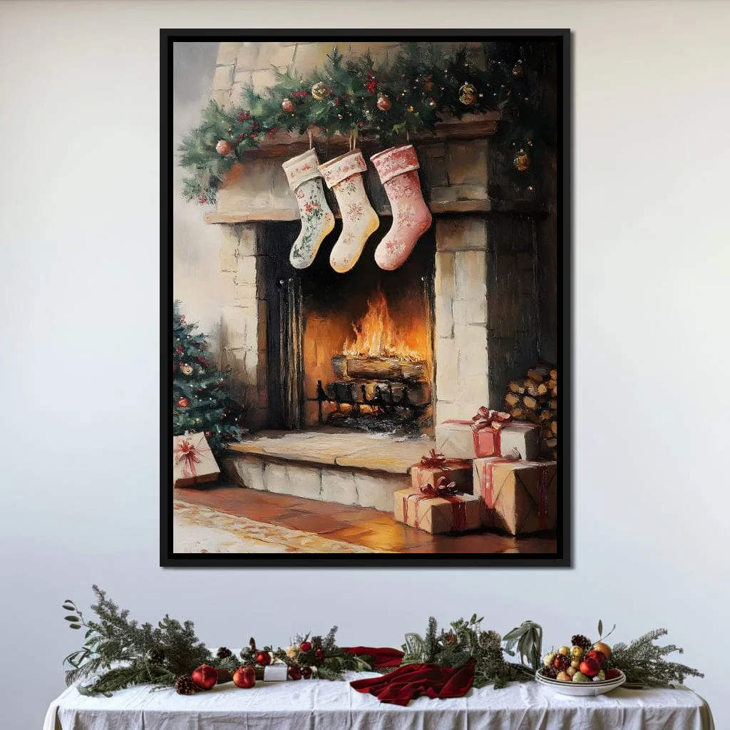 Cozy Christmas Hearth Stockings - Image 9