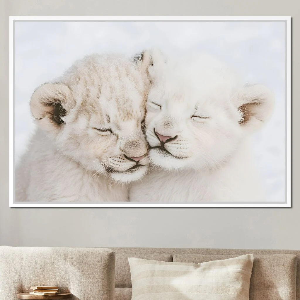 Cub Companions Embrace Tenderly