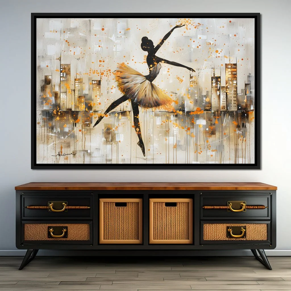 Dancer's Leap Through Gold - Image 2