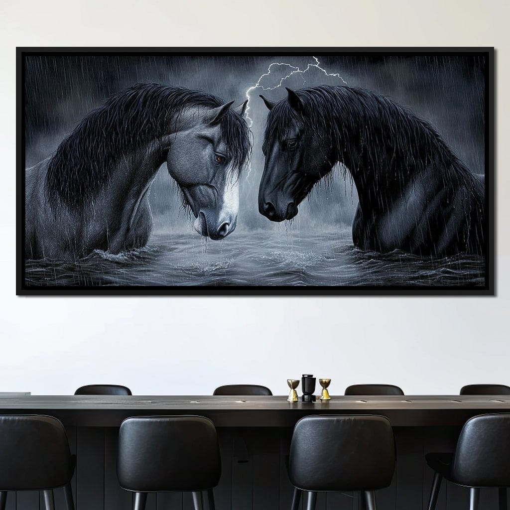Dark Horses in the Storm - TooplesArt