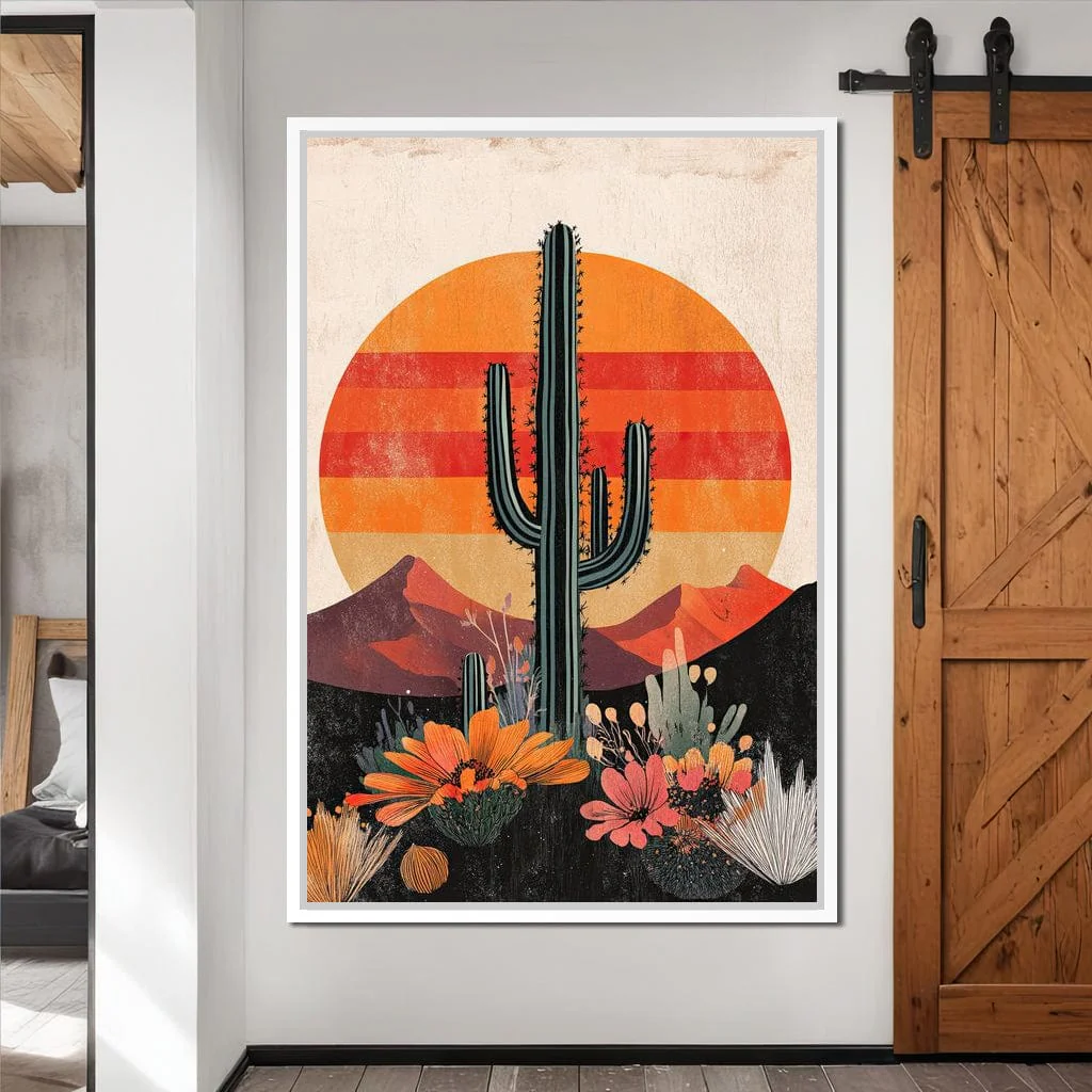 Desert Blooming Cactus Radiance - Image 4