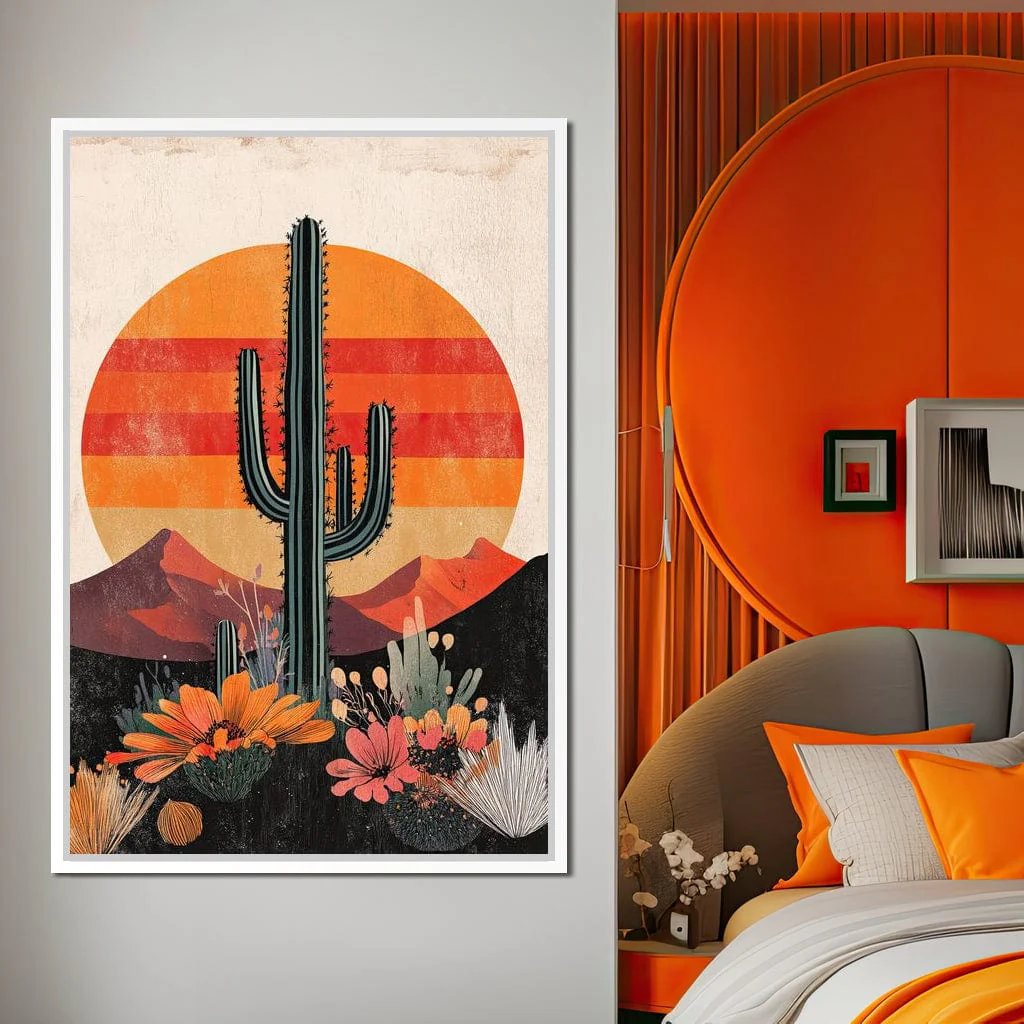 Desert Blooming Cactus Radiance - Image 7