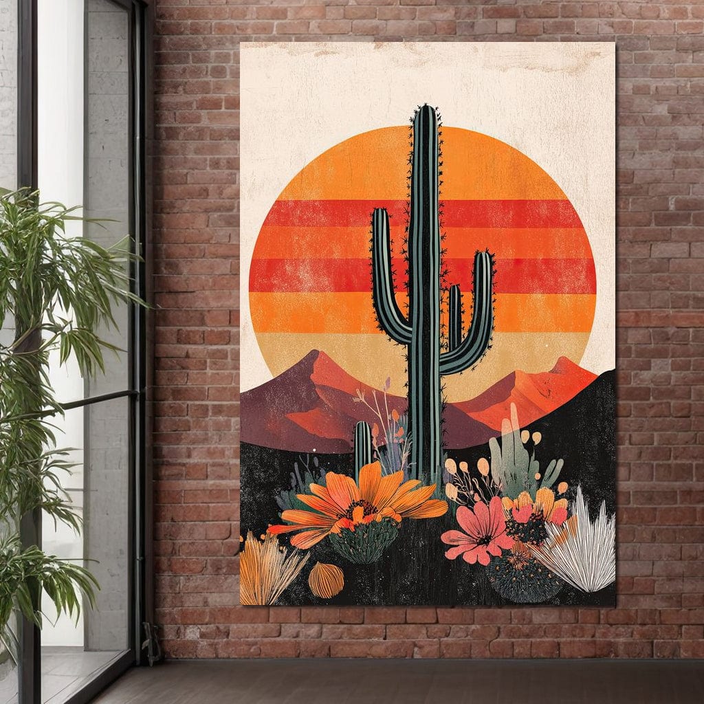 Desert Blooming Cactus Radiance - Image 8