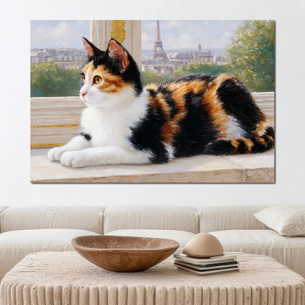 Dreamy Feline Parisian View - Image 8