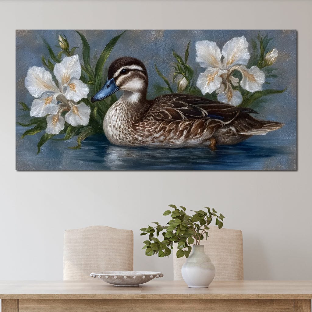 Duck Tranquility Among Petals - Image 6