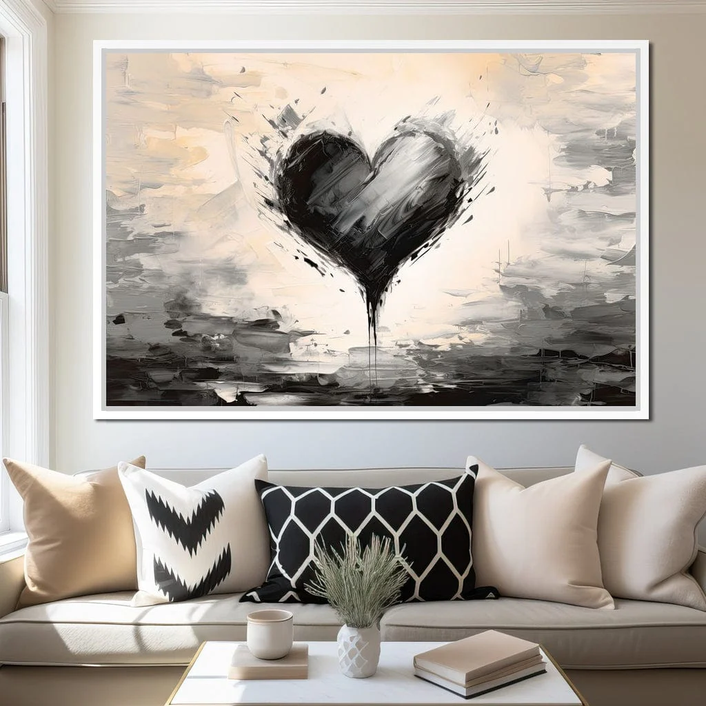 Ebony Heart Amidst the Gale
