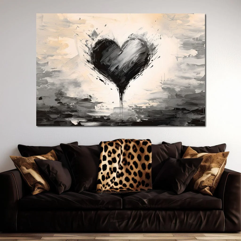 Ebony Heart Amidst the Gale - Image 8