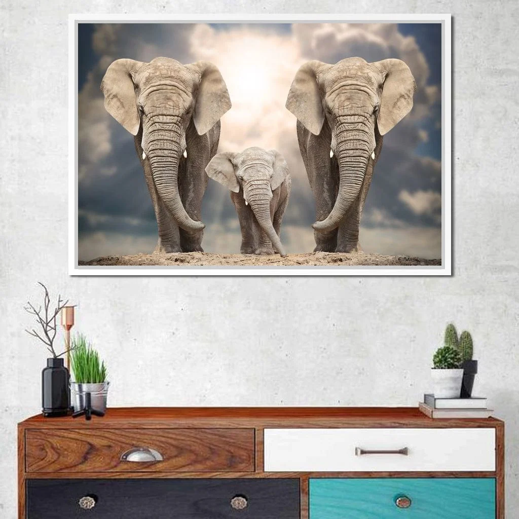Elephant Family Under the Sun - Image 13