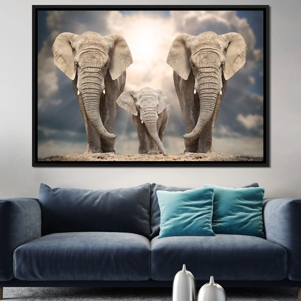 Elephant Family Under the Sun - Image 9