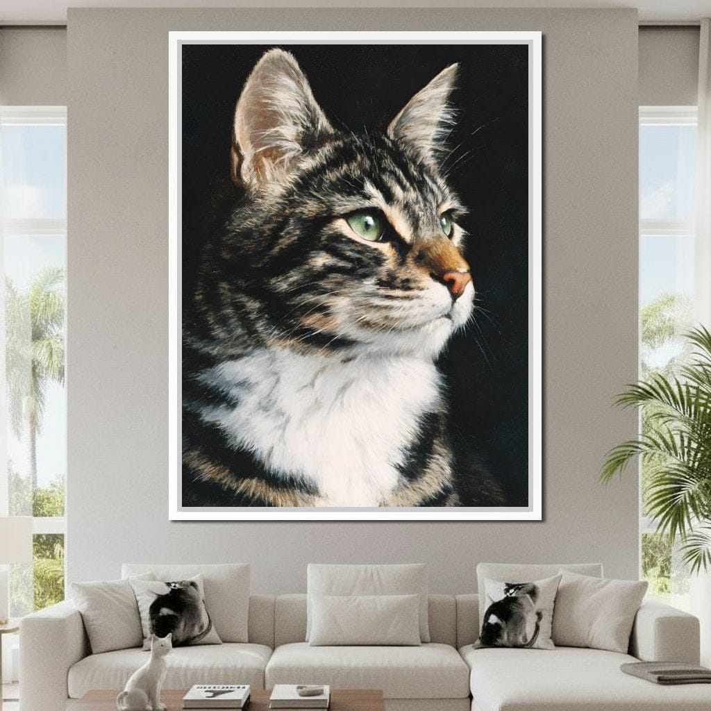 Emerald Eyed Tabby Portrait - Image 13