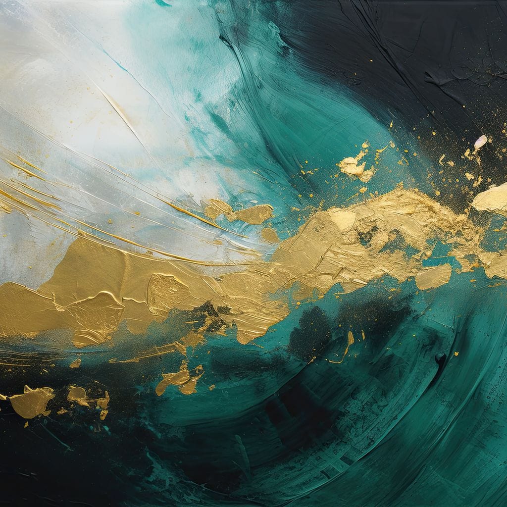 Emerald Tide with Golden Crest - Image 15