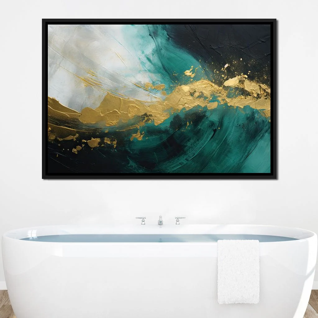 Emerald Tide with Golden Crest - Image 4
