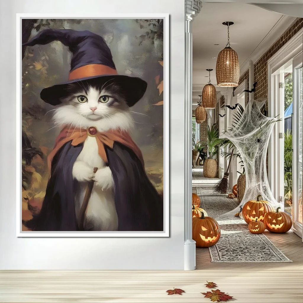 Enchanted Autumn Wizard Cat - Image 5
