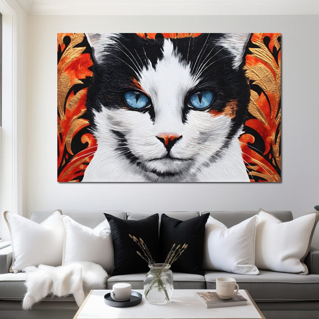 Enchanted Blue Eyed Cat Stare - Image 10