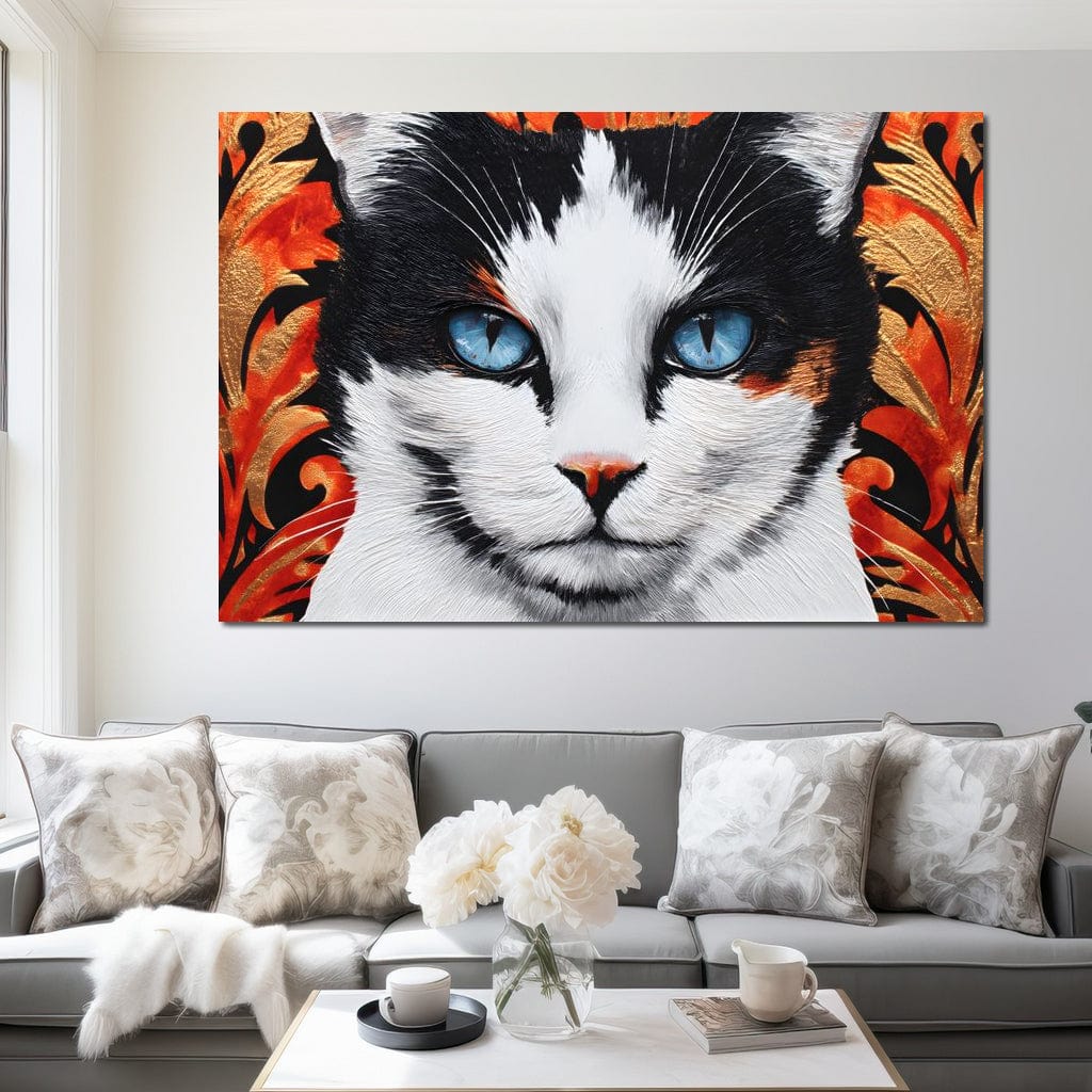 Enchanted Blue Eyed Cat Stare - Image 8