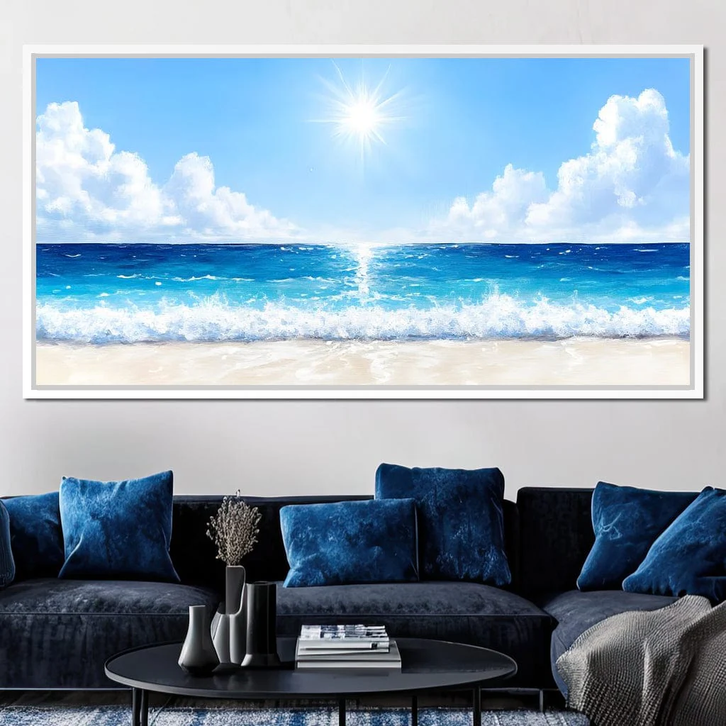 Endless Horizon Sunlit Beach - Image 11