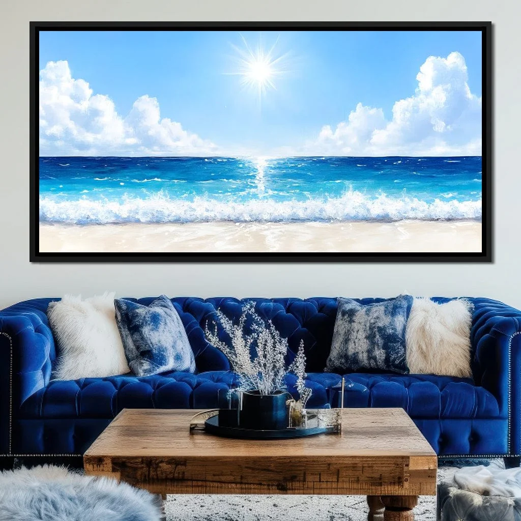 Endless Horizon Sunlit Beach - Image 4