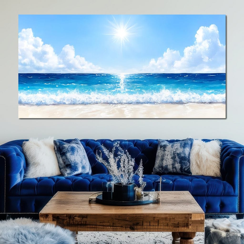 Endless Horizon Sunlit Beach - Image 7