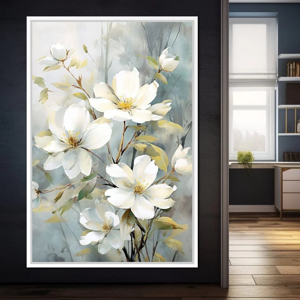 Ethereal Blooms in Mist