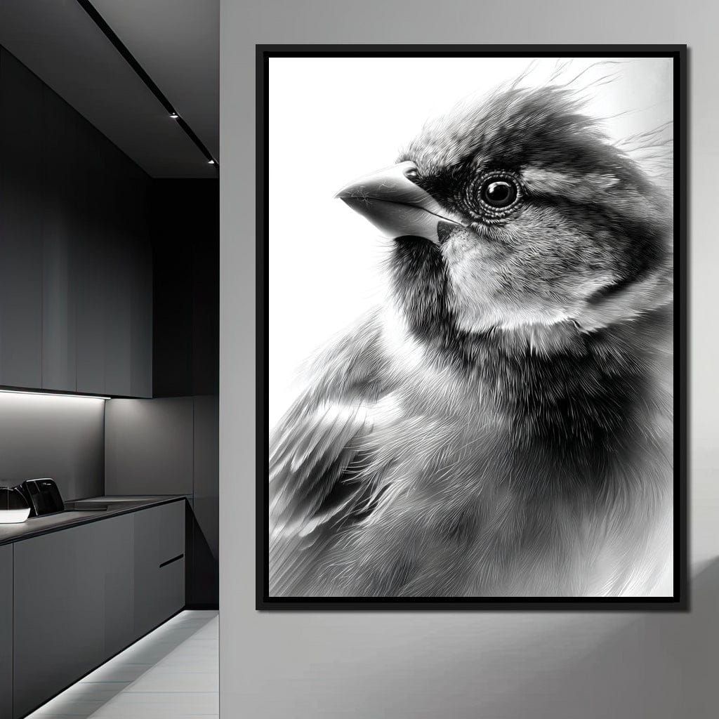 Feathered Sentinel Monochrome - Image 2