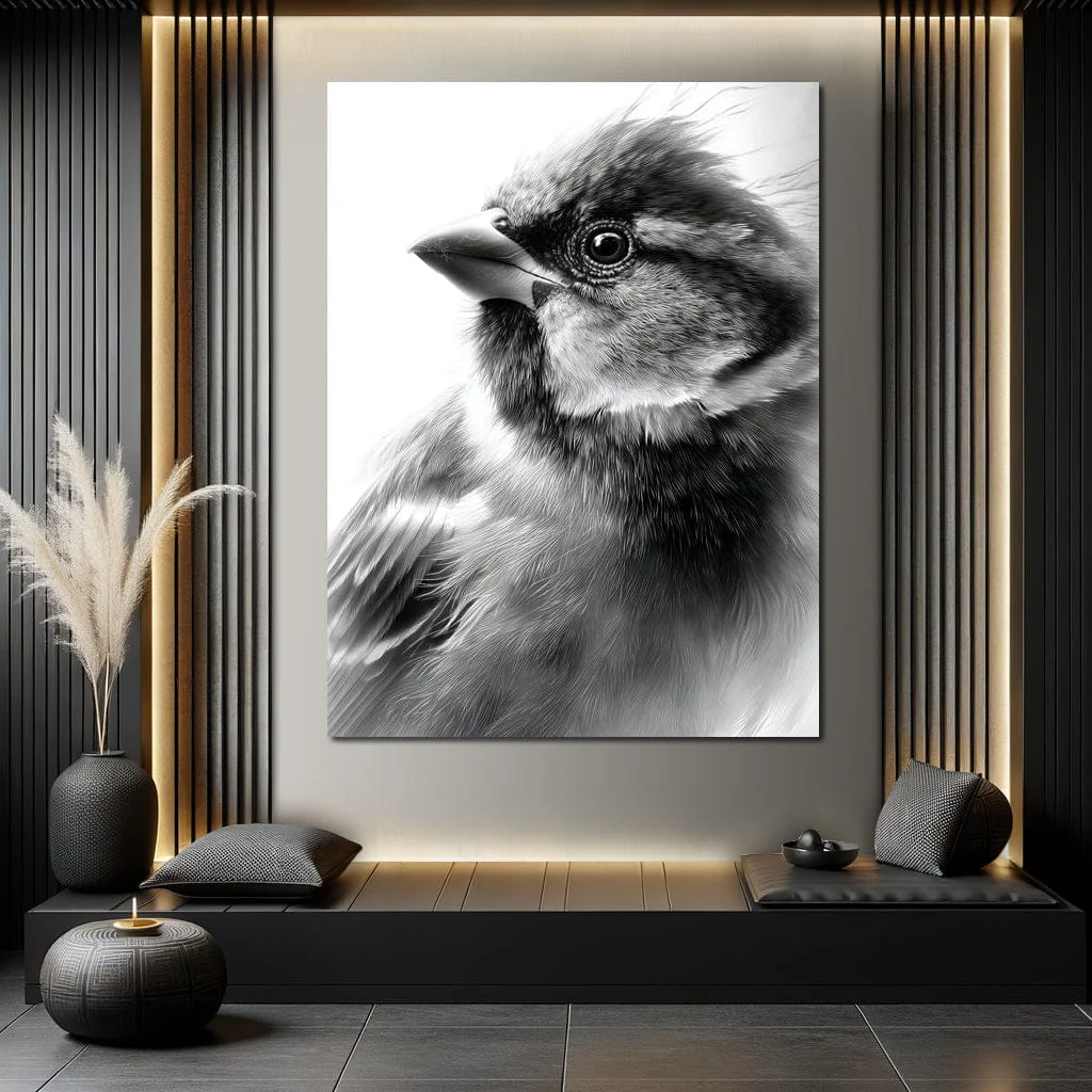 Feathered Sentinel Monochrome - Image 6