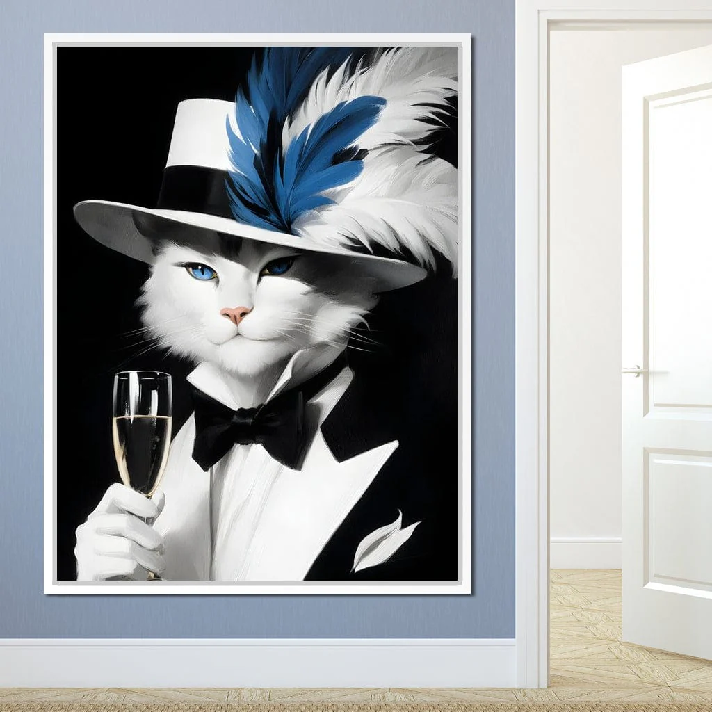 Feline Elegance in Feathers - Image 4