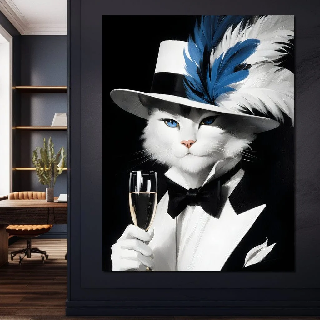 Feline Elegance in Feathers - Image 7