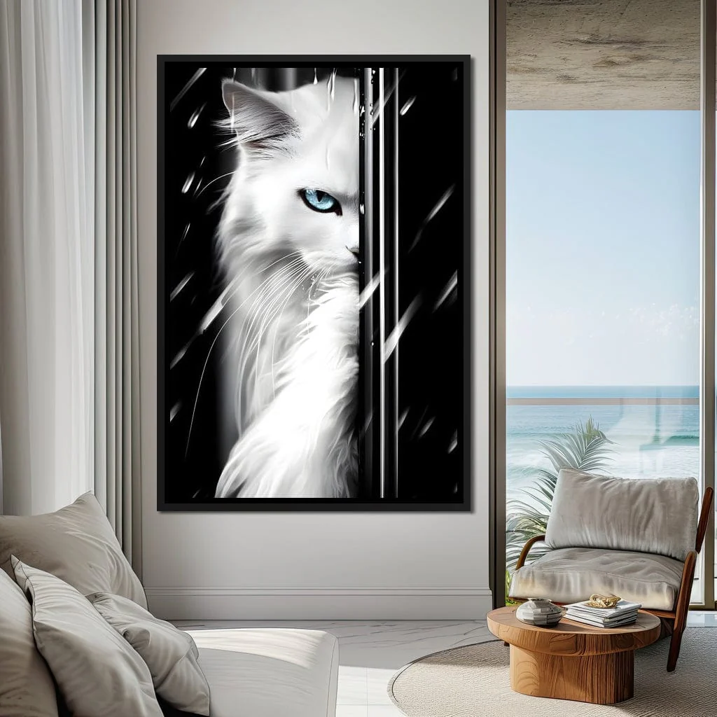 Feline Elegance in Monochrome - Image 9