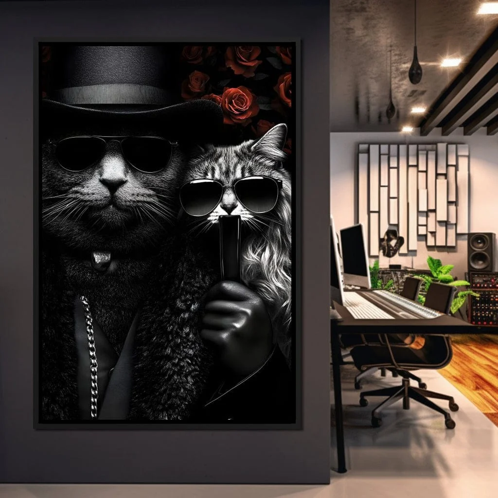 Feline Noir Elegance - Image 10
