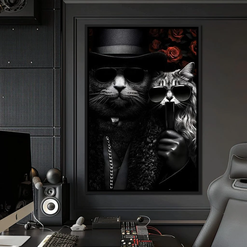 Feline Noir Elegance - Image 9