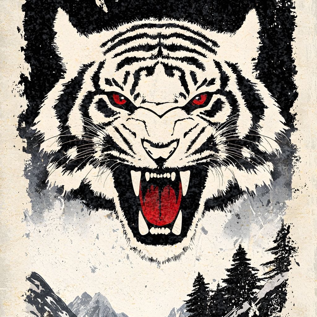 Fierce Jungle Monarch Tiger Roar - Image 13