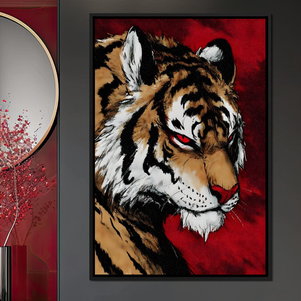 Fierce Tiger Blood Moon Roar - Image 3
