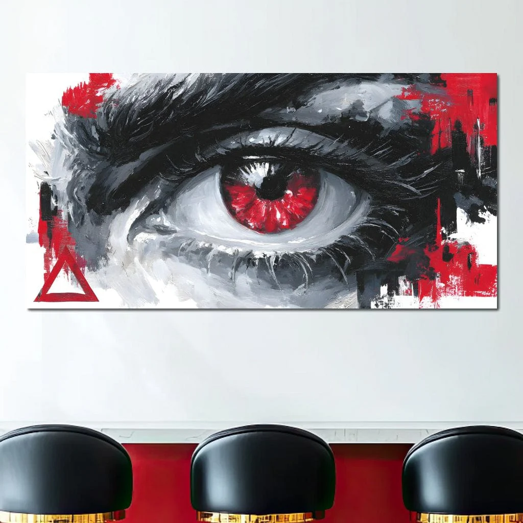 Fiery Iris Abstract Eye Storm - Image 9