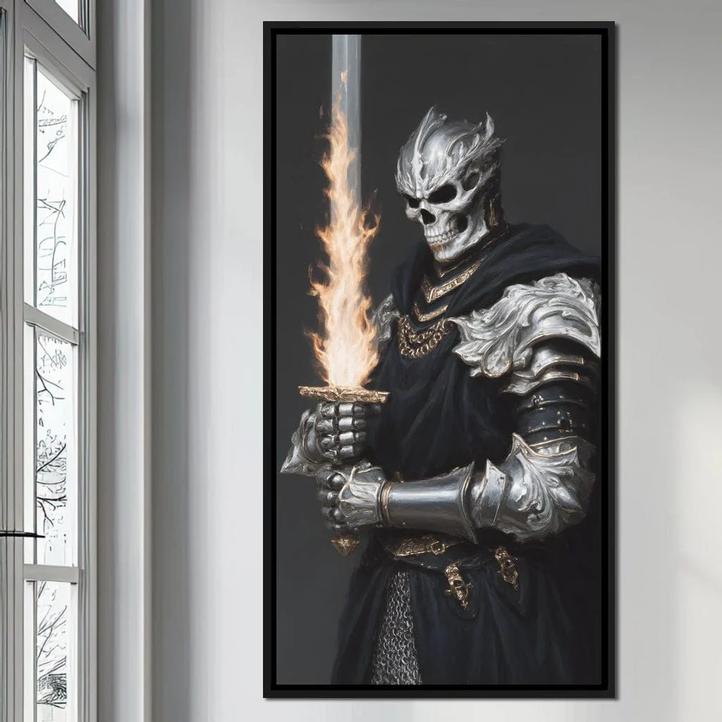 Flaming Sword of the Bone Knight