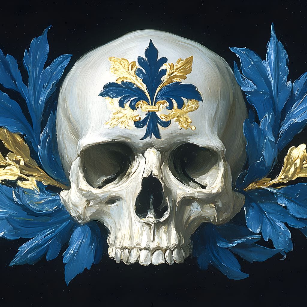 Fleur Skull Baroque Elegance - Image 15