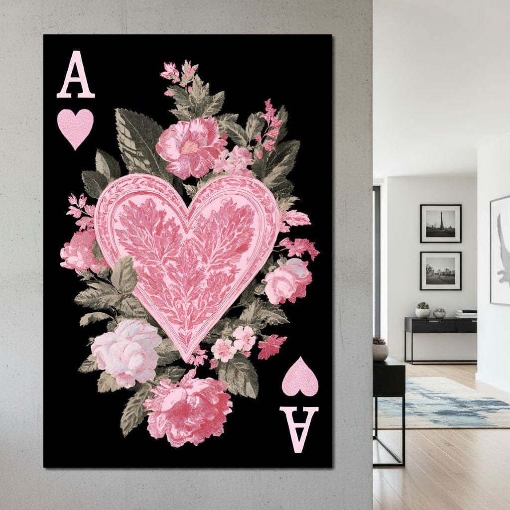 Floral Ace of Hearts Pink Rose - Image 10