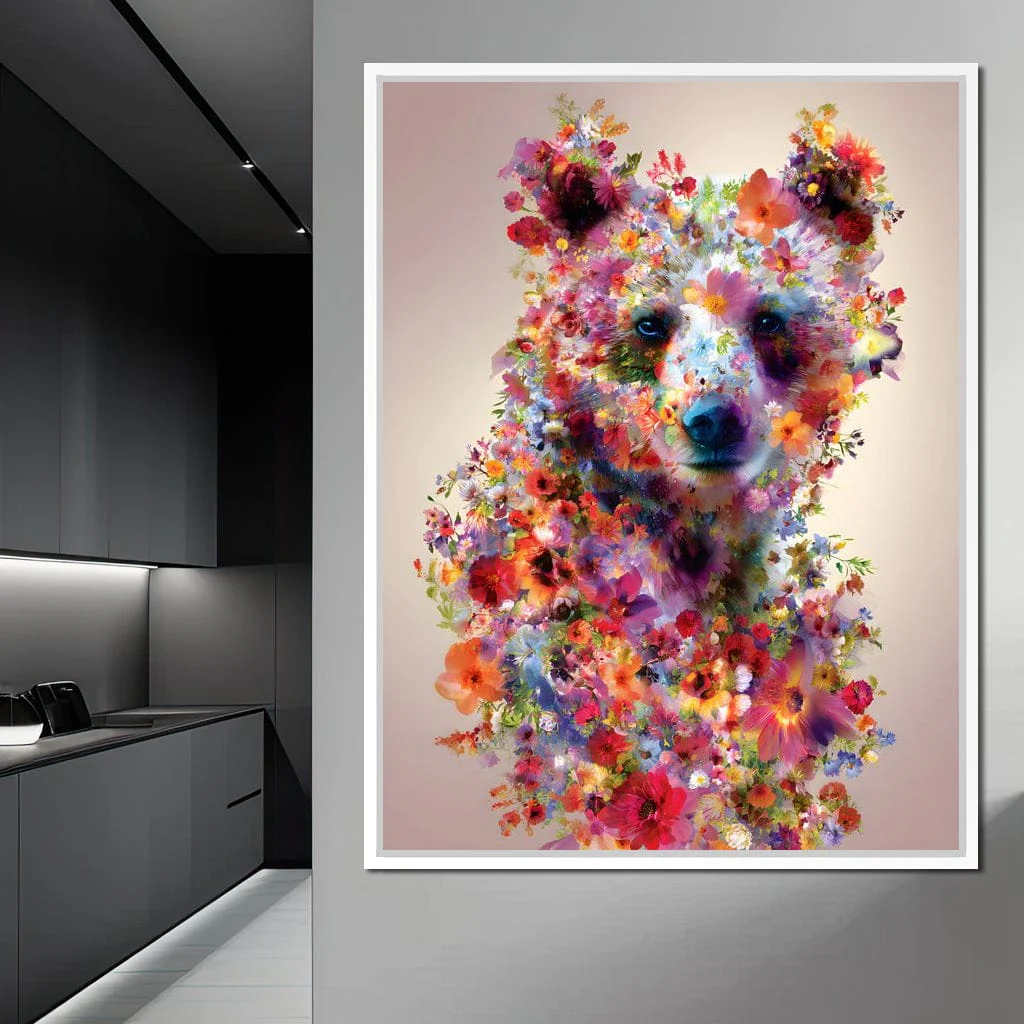 Floral Bear Wild Garden Portrait - Image 12